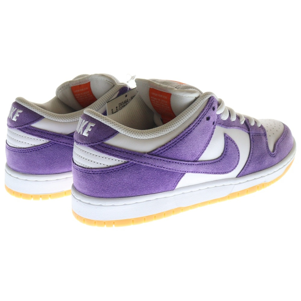 NIKE SB(ナイキエスビー) DUNK LOW PRO ISO ORANGE RABEL ダンク プロ ISO オレンジレーベル ローカットスニーカー ホワイト/パープル US8.5/26.5cm DV5464-500