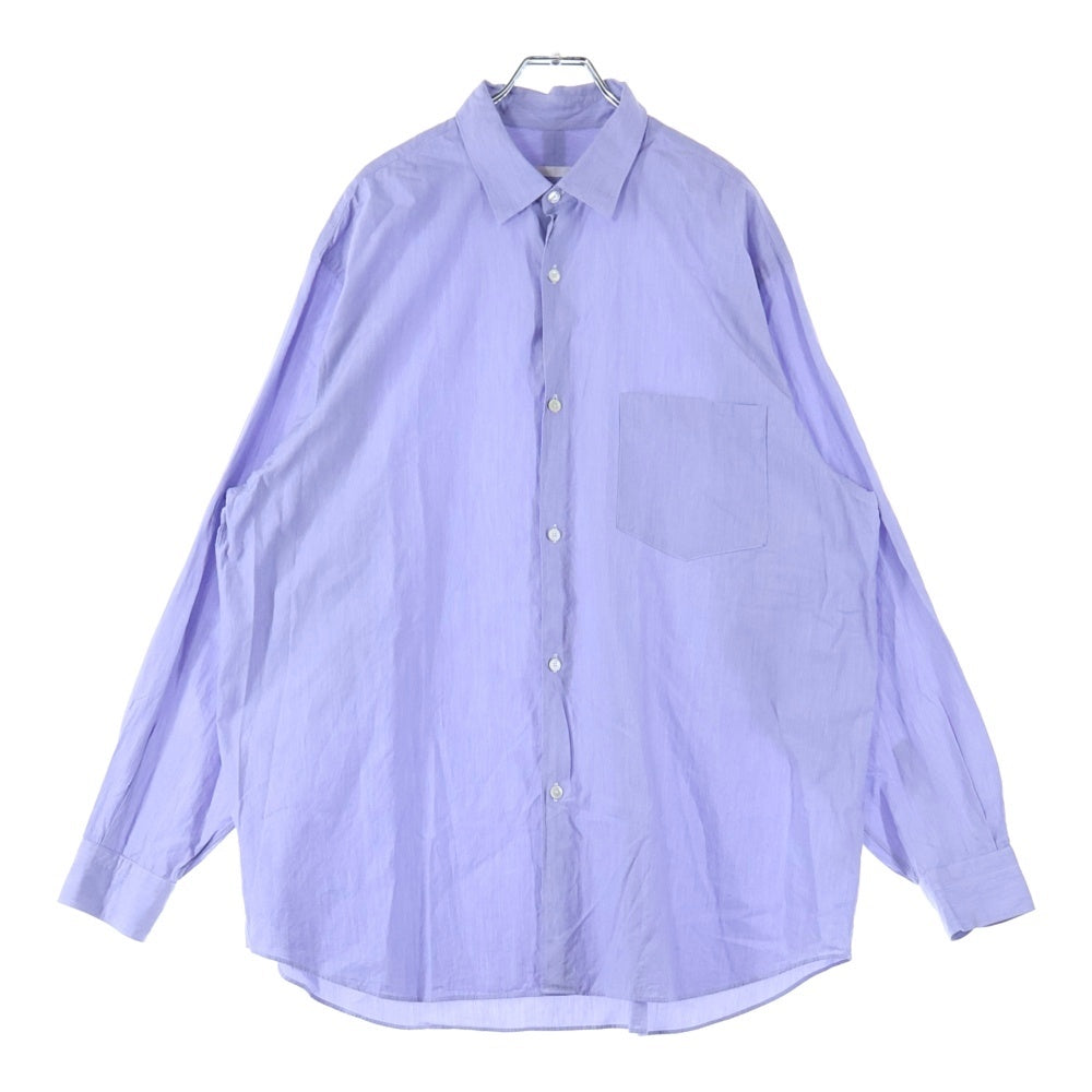 COMOLI(コモリ) 22AW レギュラーカラー 長袖ドレスシャツ W03-02001 ブルー
