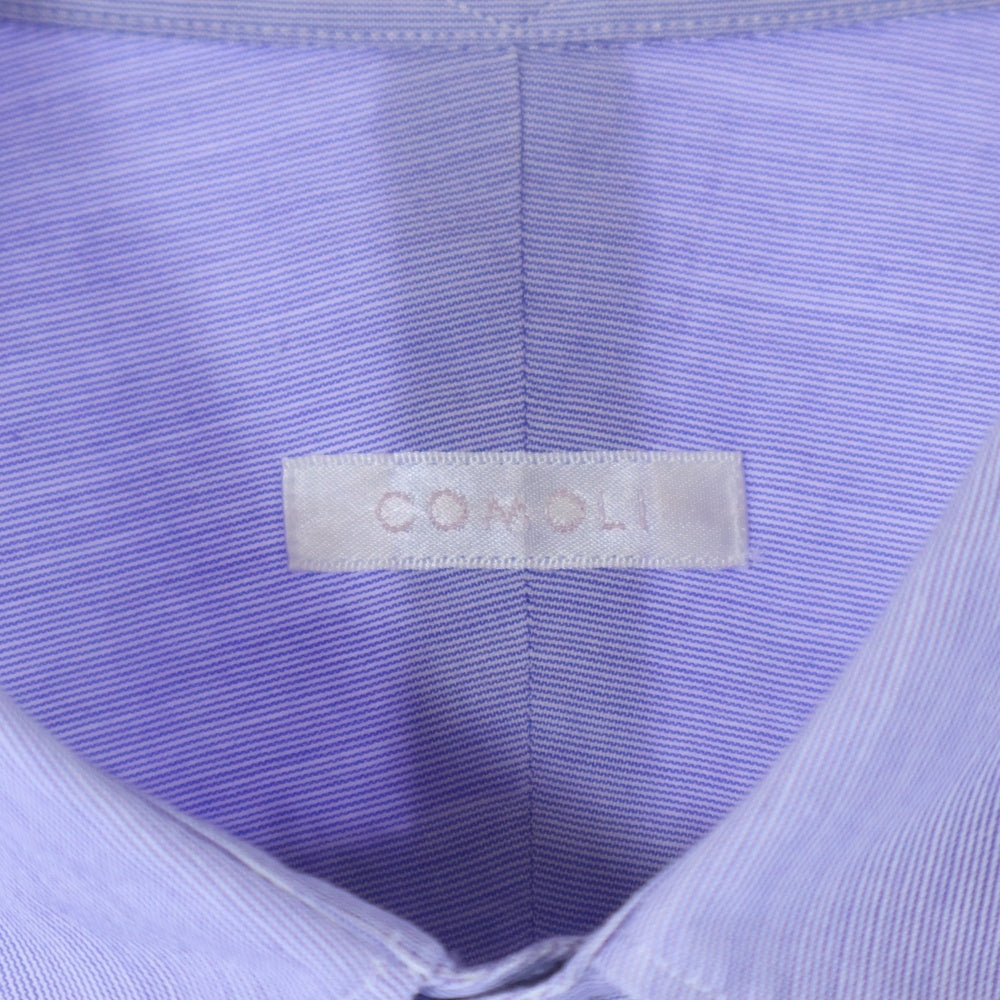 COMOLI(コモリ) 22AW レギュラーカラー 長袖ドレスシャツ W03-02001 ブルー