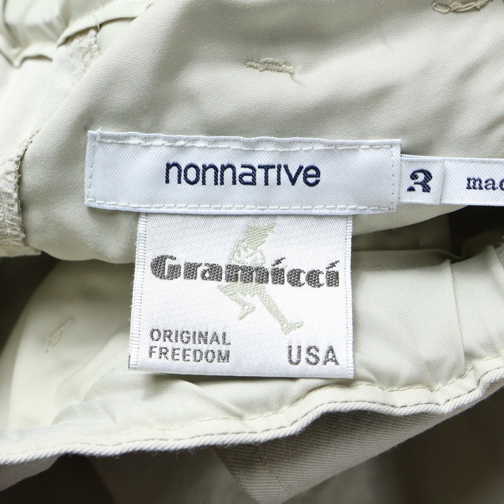 GRAMICCI(グラミチ) ×nonnative WALKER EASY PANTS POLY TWILL STRETCH COOLMAX NN-P398 クライマックス イージーパンツ ベージュ