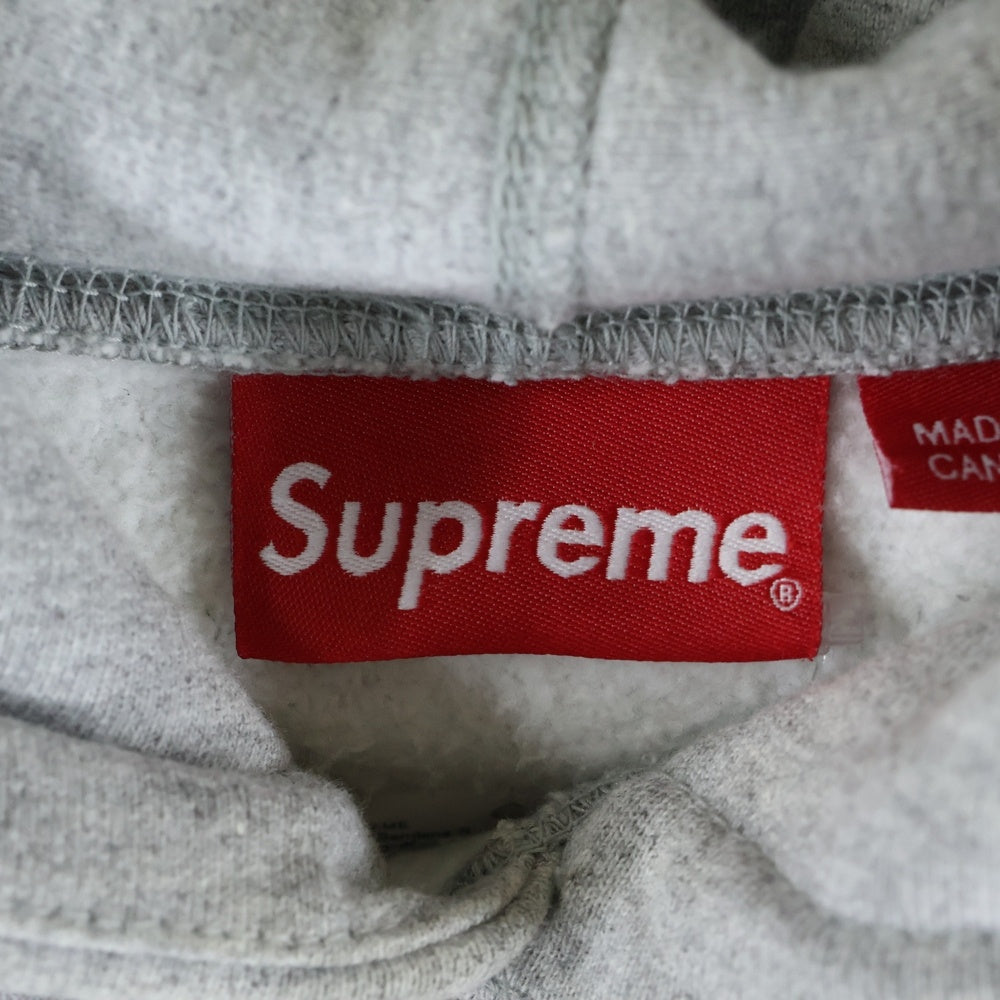 SUPREME(シュプリーム) 19AW Bandana Box Logo Hooded Sweatshirt バンダナボックスロゴ スウェットプルオーバーパーカー フーディー グレー