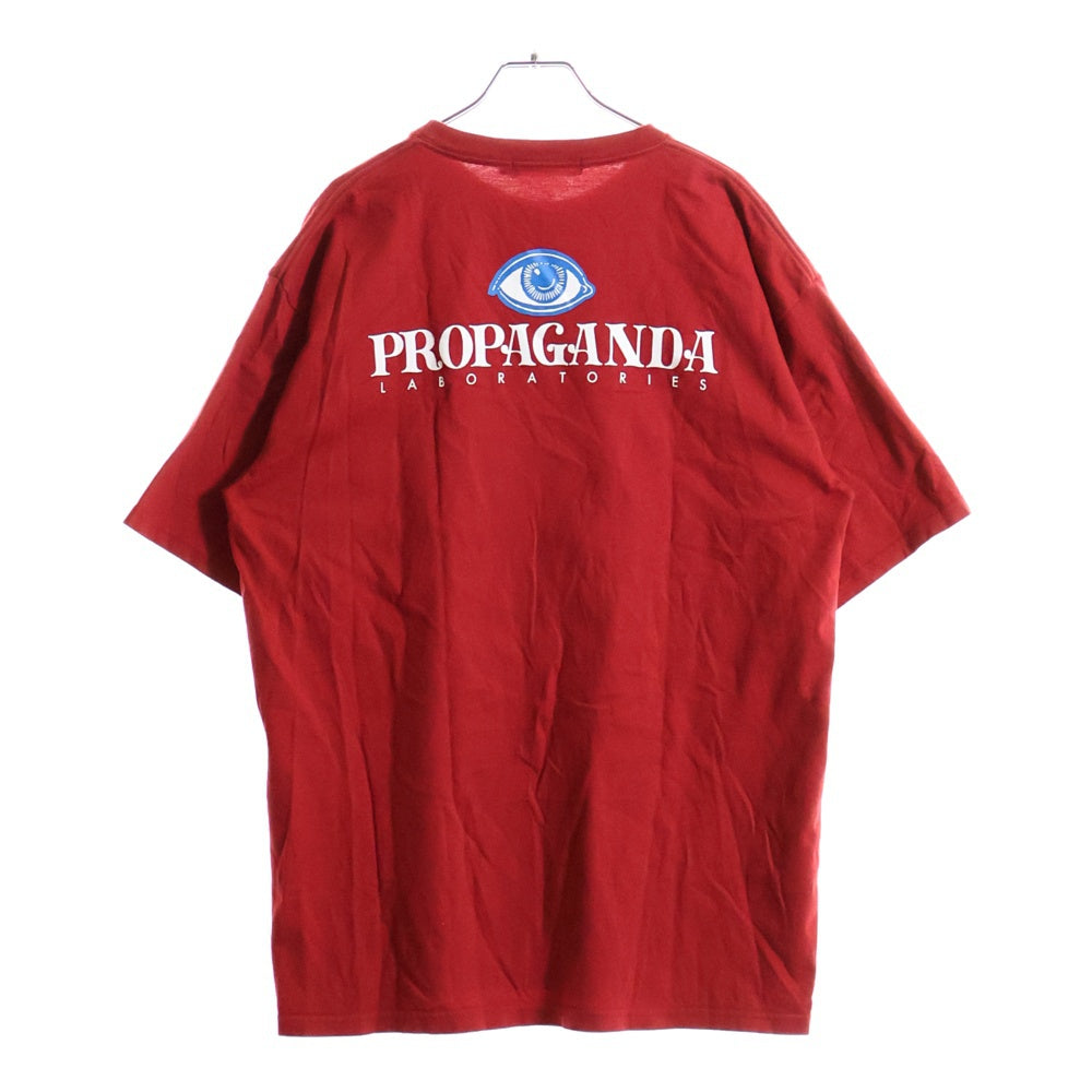 UNDERCOVER(アンダーカバー) PROPAGANADA Eye プリント クルーネック半袖Tシャツ レッド UC1D3811