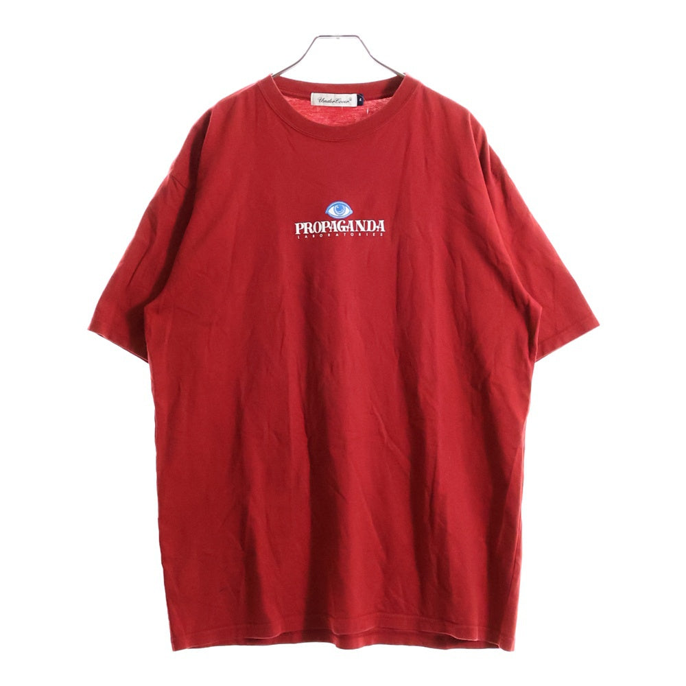 UNDERCOVER(アンダーカバー) PROPAGANADA Eye プリント クルーネック半袖Tシャツ レッド UC1D3811
