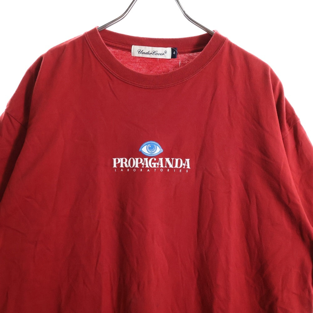 UNDERCOVER(アンダーカバー) PROPAGANADA Eye プリント クルーネック半袖Tシャツ レッド UC1D3811