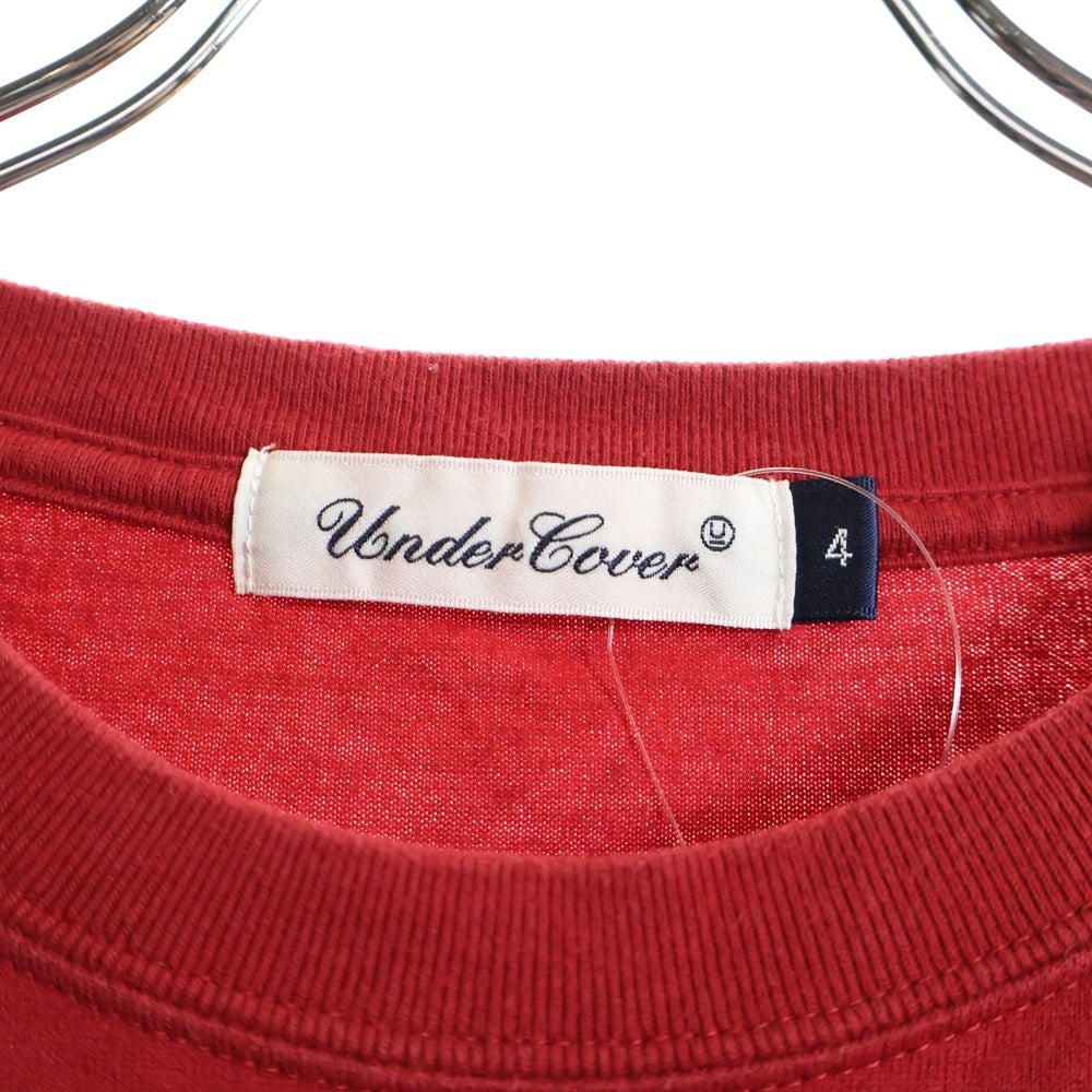 UNDERCOVER(アンダーカバー) PROPAGANADA Eye プリント クルーネック半袖Tシャツ レッド UC1D3811