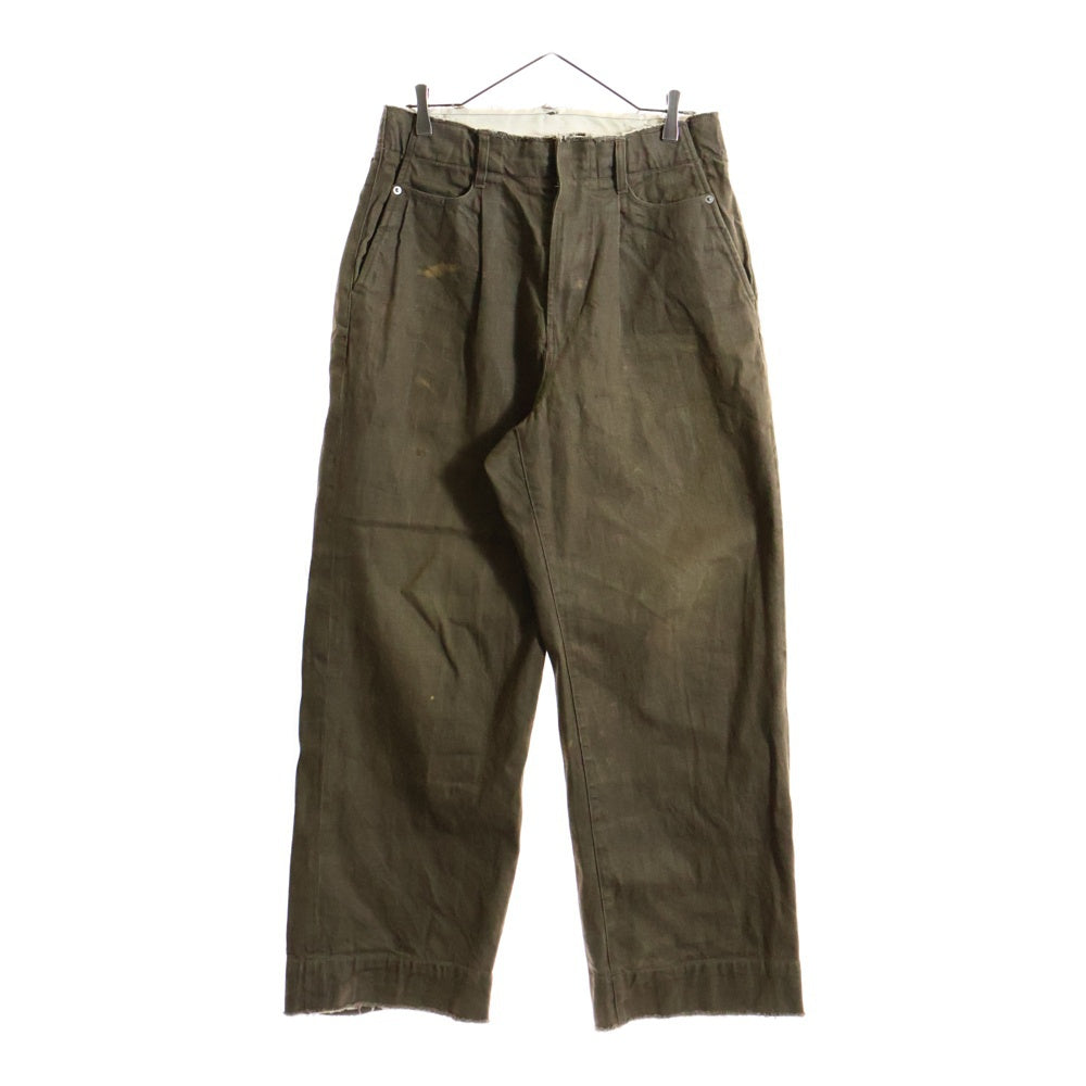 YOKE(ヨーク) Cut-Off Wide カットオフ ワイド デニムパンツ ブラウン YK22AW0405P