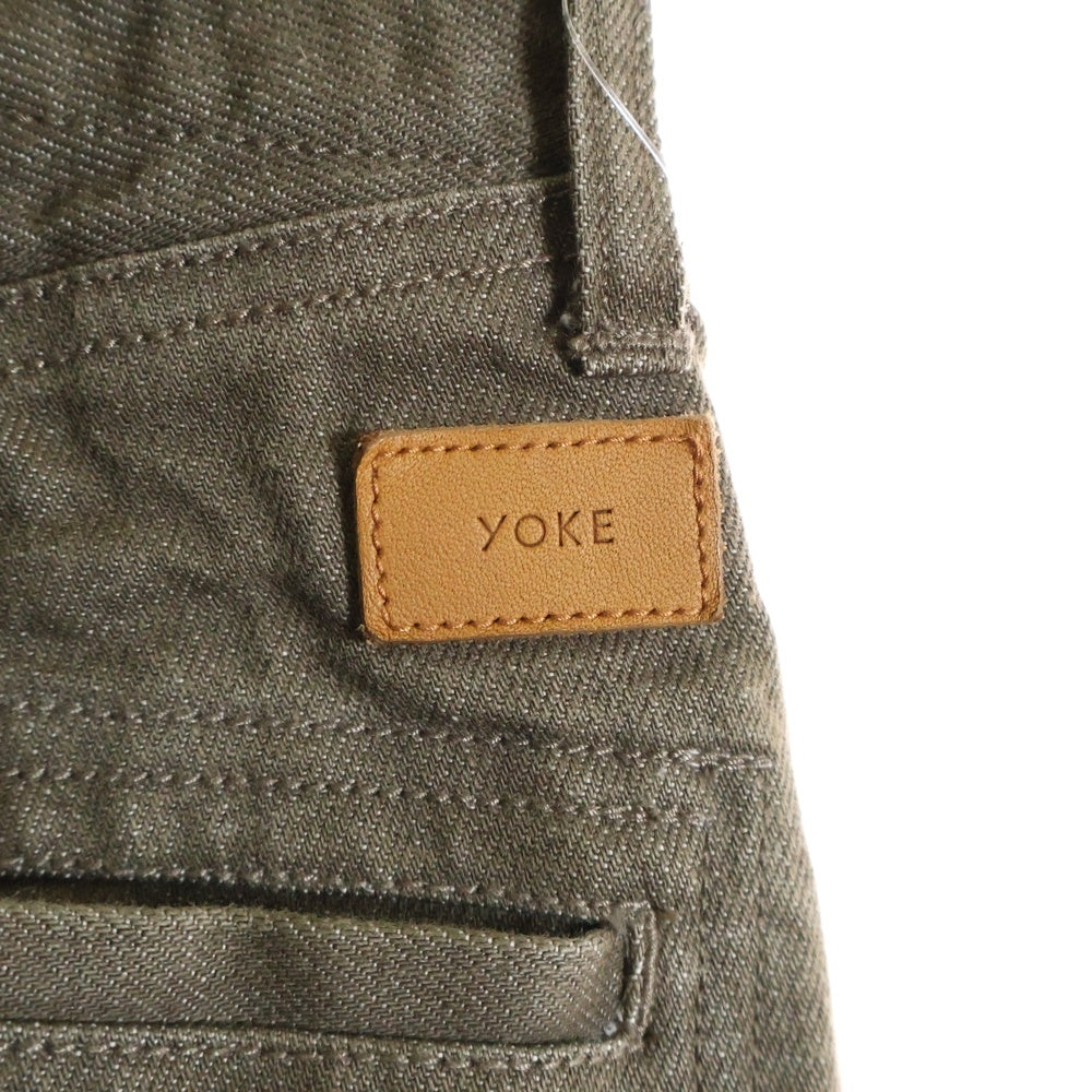 YOKE(ヨーク) Cut-Off Wide カットオフ ワイド デニムパンツ ブラウン YK22AW0405P
