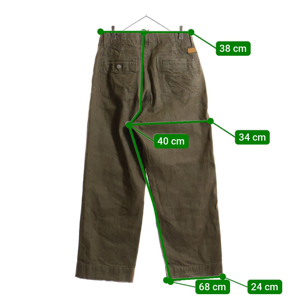 YOKE(ヨーク) Cut-Off Wide カットオフ ワイド デニムパンツ ブラウン YK22AW0405P