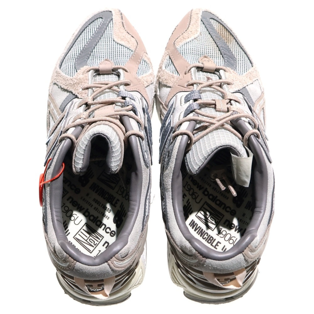 New Balance(ニューバランス) ×N.HOOLYWOOD×INVINCIBLE 1906U Gray Titan エヌハリウッド インヴィンシブル ローカットスニーカー グレー/ブラウン US8.5 26.5cm M1906NIH
