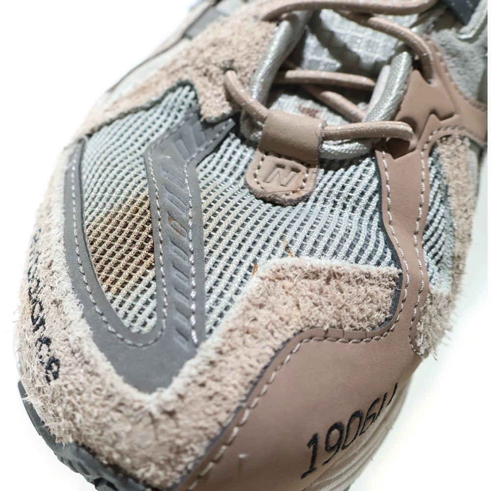 New Balance(ニューバランス) ×N.HOOLYWOOD×INVINCIBLE 1906U Gray Titan エヌハリウッド インヴィンシブル ローカットスニーカー グレー/ブラウン US8.5 26.5cm M1906NIH