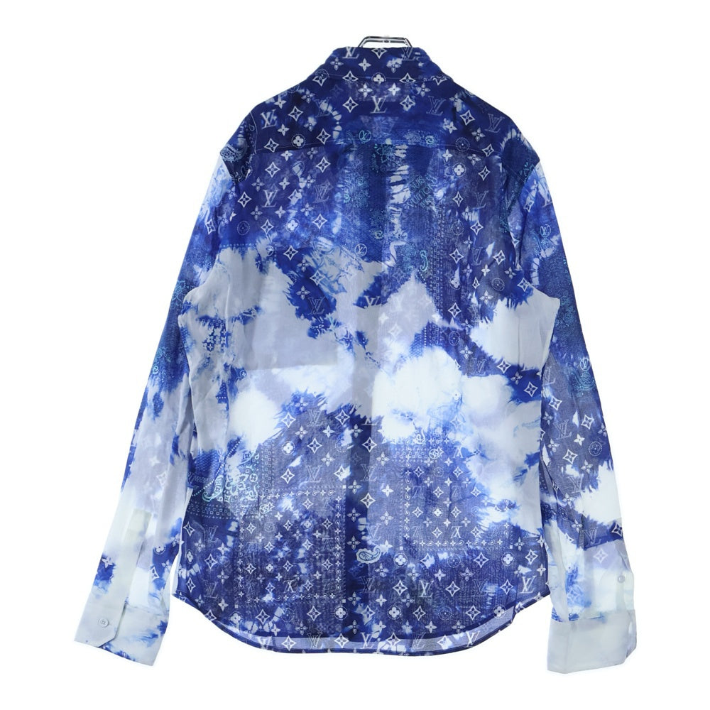 LOUIS VUITTON(ルイヴィトン) モノグラムバンダナフックディテールシャツ 長袖シャツ RM222M N08 HNS08W ブルー