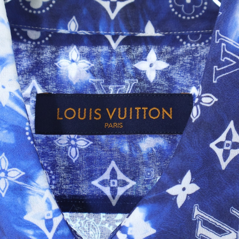 LOUIS VUITTON(ルイヴィトン) モノグラムバンダナフックディテールシャツ 長袖シャツ RM222M N08 HNS08W ブルー