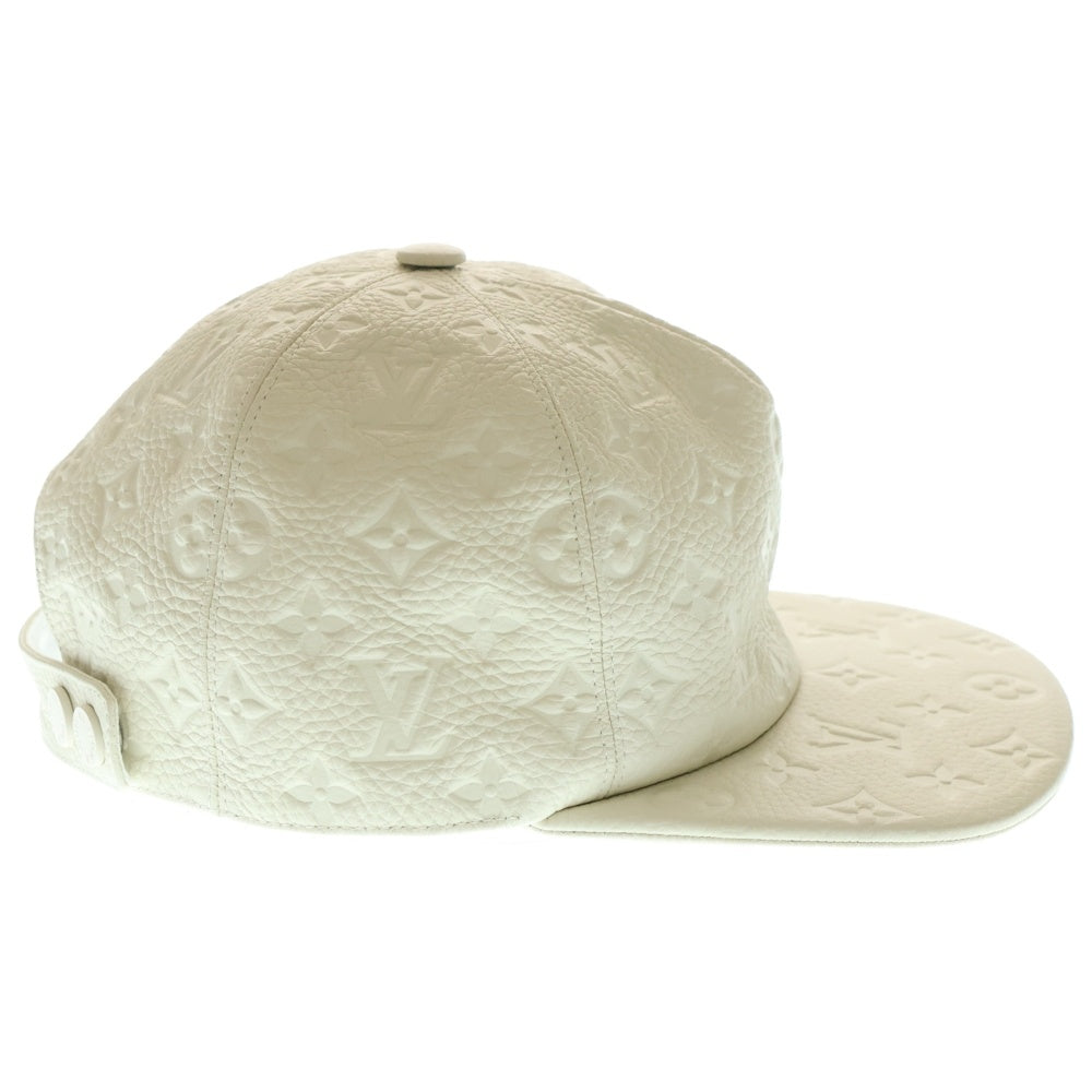 LOUIS VUITTON(ルイヴィトン) キャスケット アンプラント モノグラムレザー キャップ 帽子 ホワイト