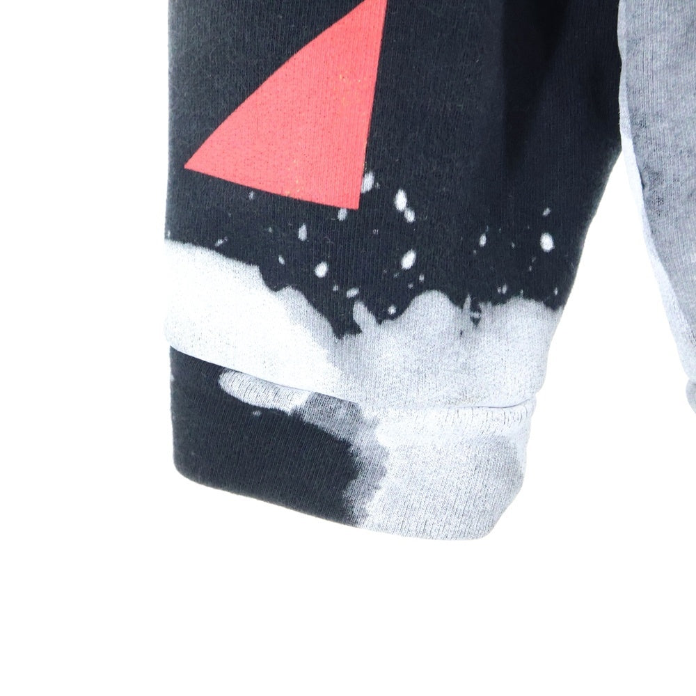 OFF-WHITE(オフホワイト) 16AW WHITE LIQUID SPOTS HOODIE ホワイトリキッドスポッツフーディー ジップアップ パーカー ブラック