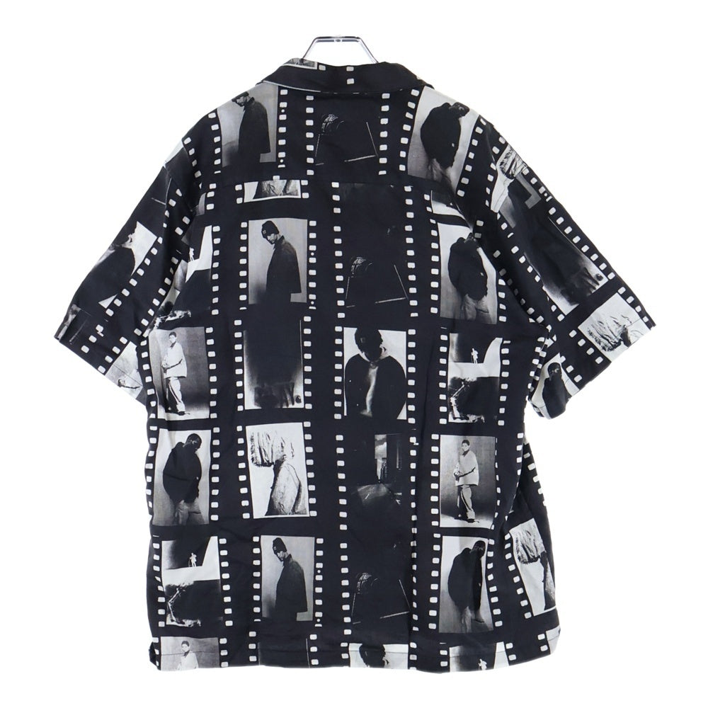 CARHARTT(カーハート) S/S Photo Strip Shirt フォトプリント オープンカラー半袖シャツ ブラック