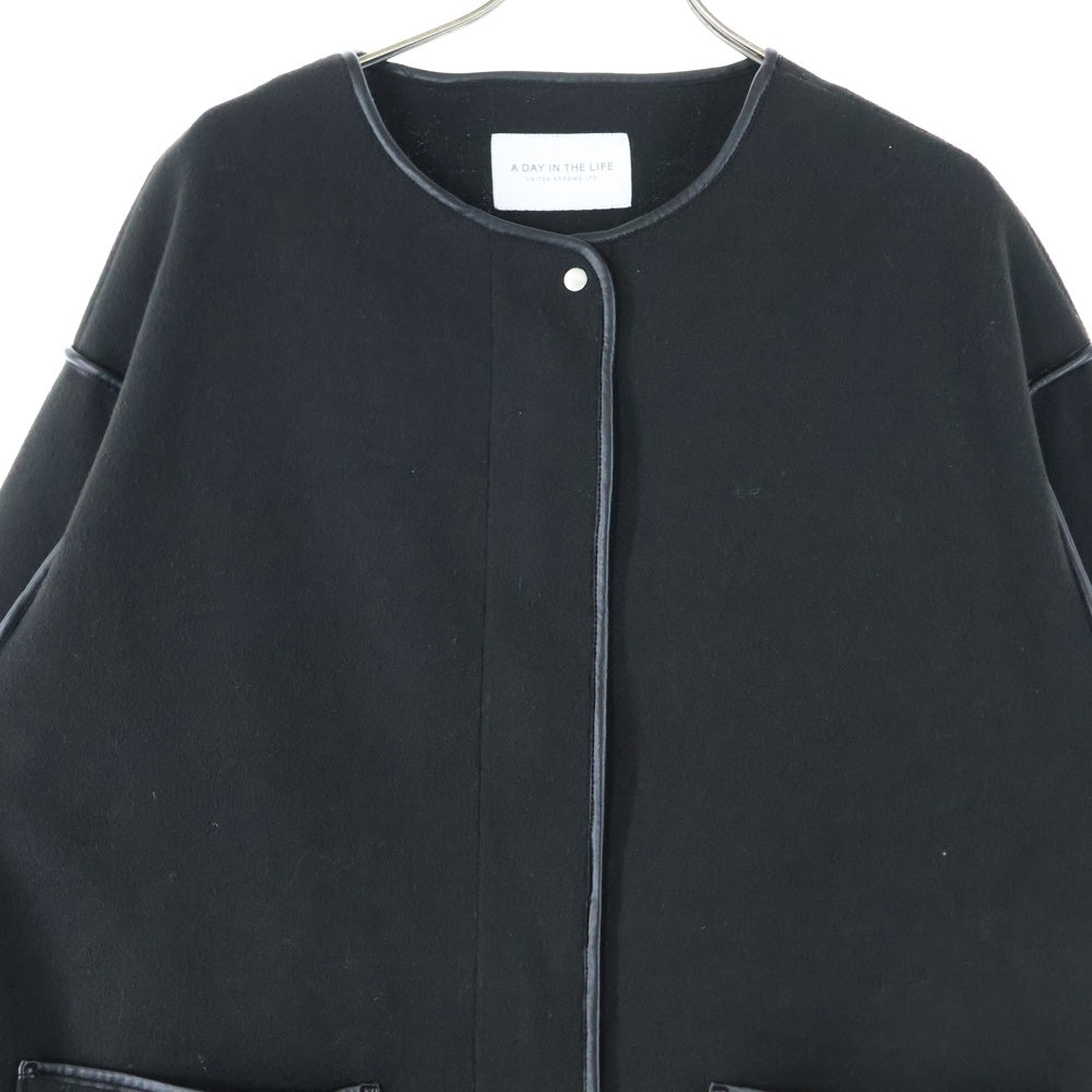 UNITED ARROWS(ユナイテッドアローズ) A DAY IN THE LIFE パイピングコート ブラック レディース