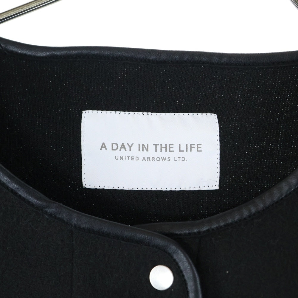 UNITED ARROWS(ユナイテッドアローズ) A DAY IN THE LIFE パイピングコート ブラック レディース
