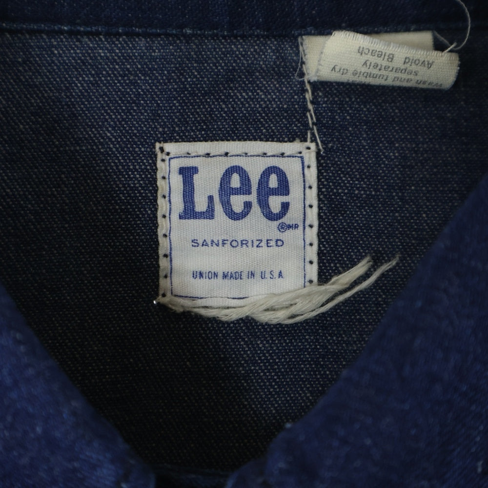 LEE(リー) 70s 91-J カバーオール デニムシャツ インディゴ