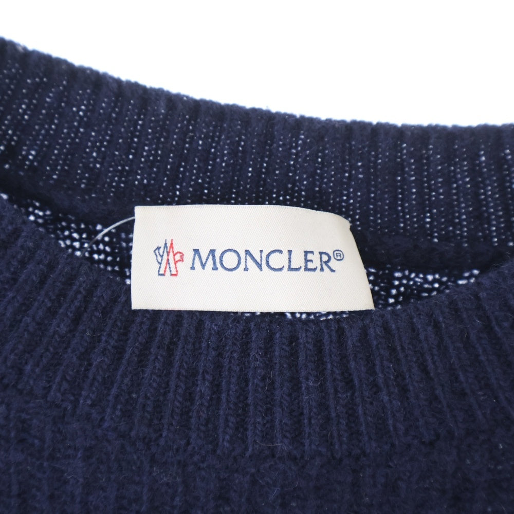 MONCLER(モンクレール) ロゴワッペン付き カシミヤ混 ニットセーター H20919C00030