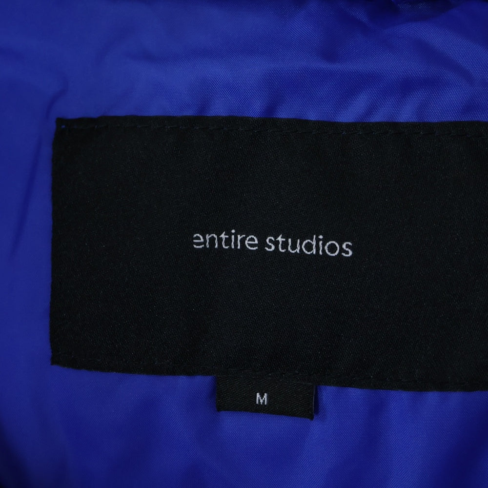 entire studios(エンタイア スタジオ) PFD PUFFER ダウンジャケット パファージャケット ブルー ES2011V2