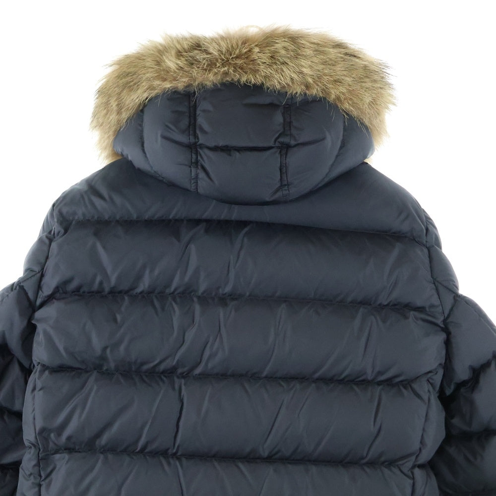 MONCLER(モンクレール) CLUNY クリュニー ファー付き ジップアップダウンジャケット ブラック