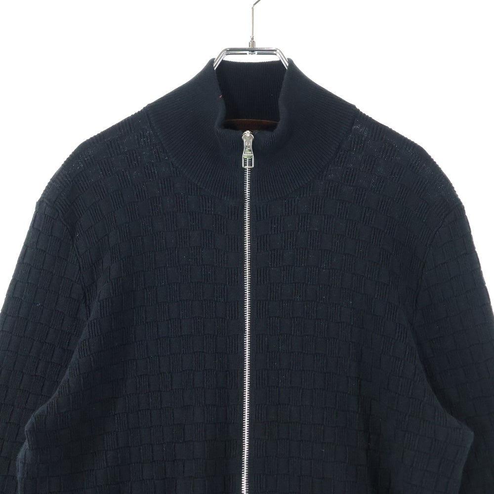 LOUIS VUITTON(ルイヴィトン) ダミエ ジップアップカーディガン ブラック HBN46WF99