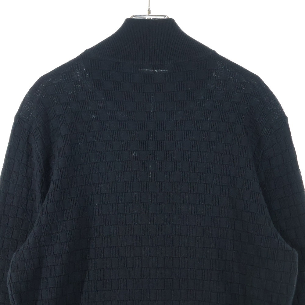 LOUIS VUITTON(ルイヴィトン) ダミエ ジップアップカーディガン ブラック HBN46WF99