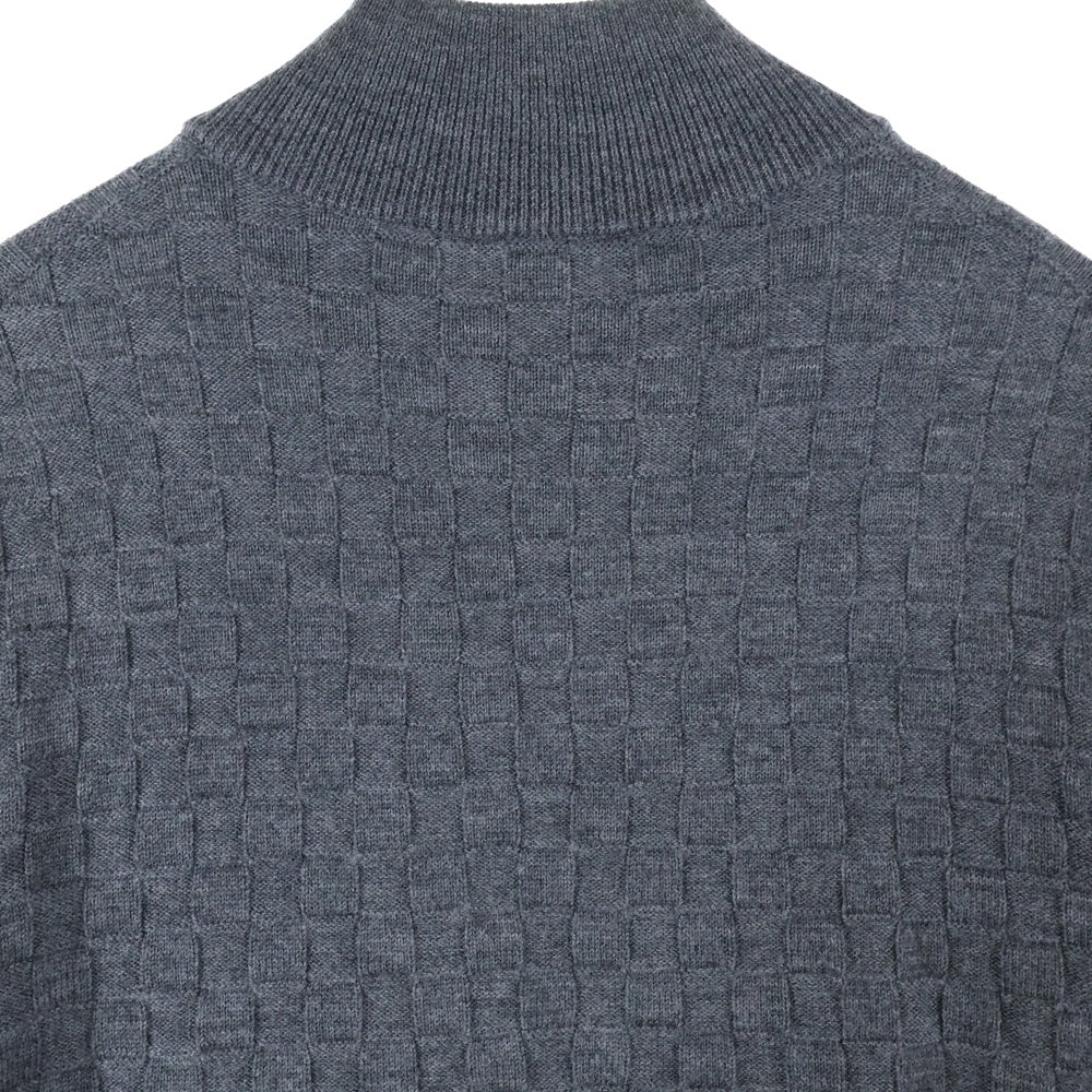 LOUIS VUITTON(ルイヴィトン) ダミエ ジップアップカーディガン グレー VOR HJN41W