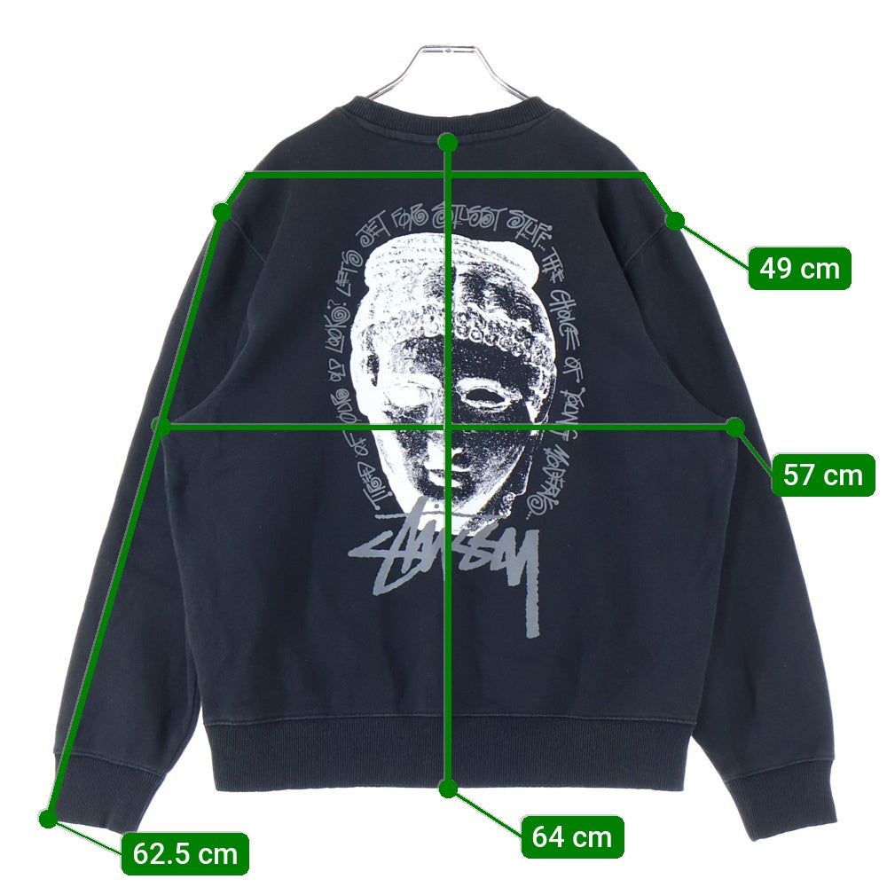 STUSSY(ステューシー) YOUNG MODERNS CREW バックプリント クルーネックスウェットシャツ トレーナー