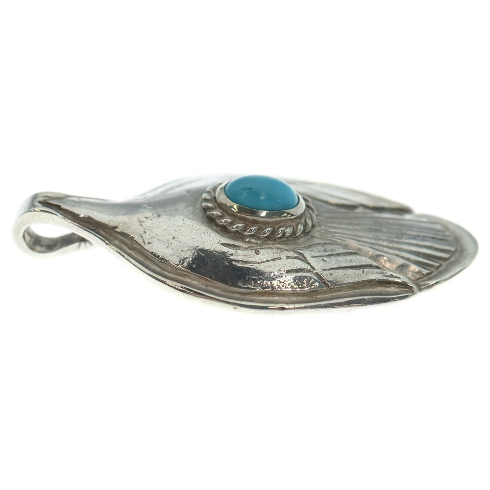 goro's(ゴローズ) 銀縄ターコイズ付きスプーン ペンダントトップ シルバー