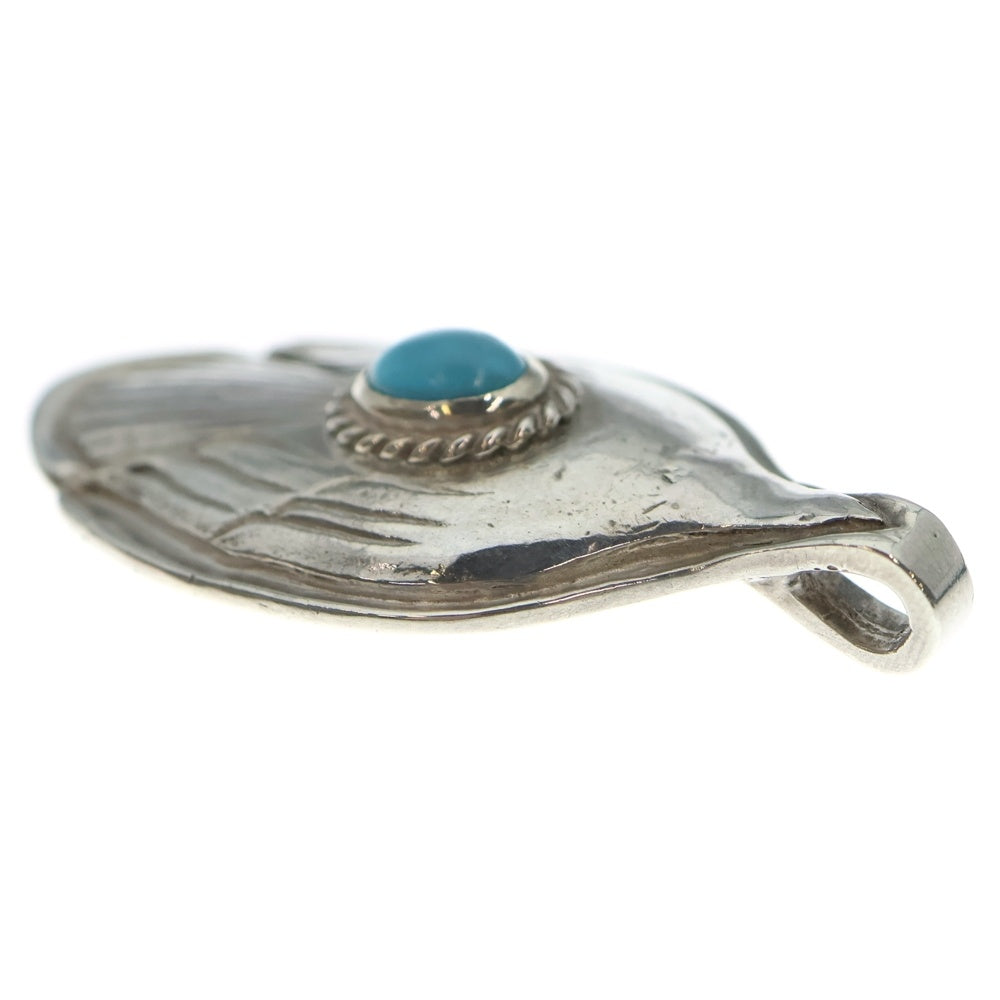 goro's(ゴローズ) 銀縄ターコイズ付きスプーン ペンダントトップ シルバー