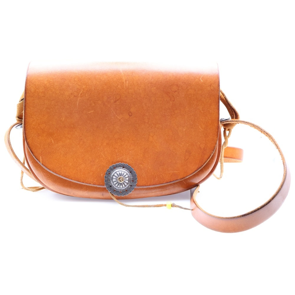 goro's(ゴローズ) 金メタルフラワーコンチョ付き サドルレザーバケット