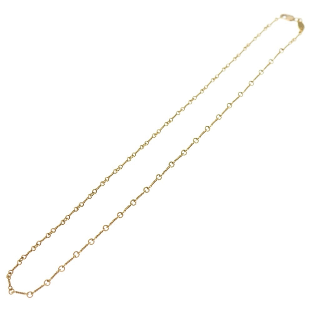 CHROME HEARTS(クロムハーツ) 22K NECKCHAIN T16 ツイストチェーンネックレス 16inch ゴールド BCA013