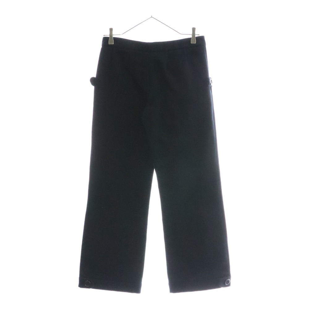 MARNI(マルニ) 裾ボタン ストレートパンツ ネイビー