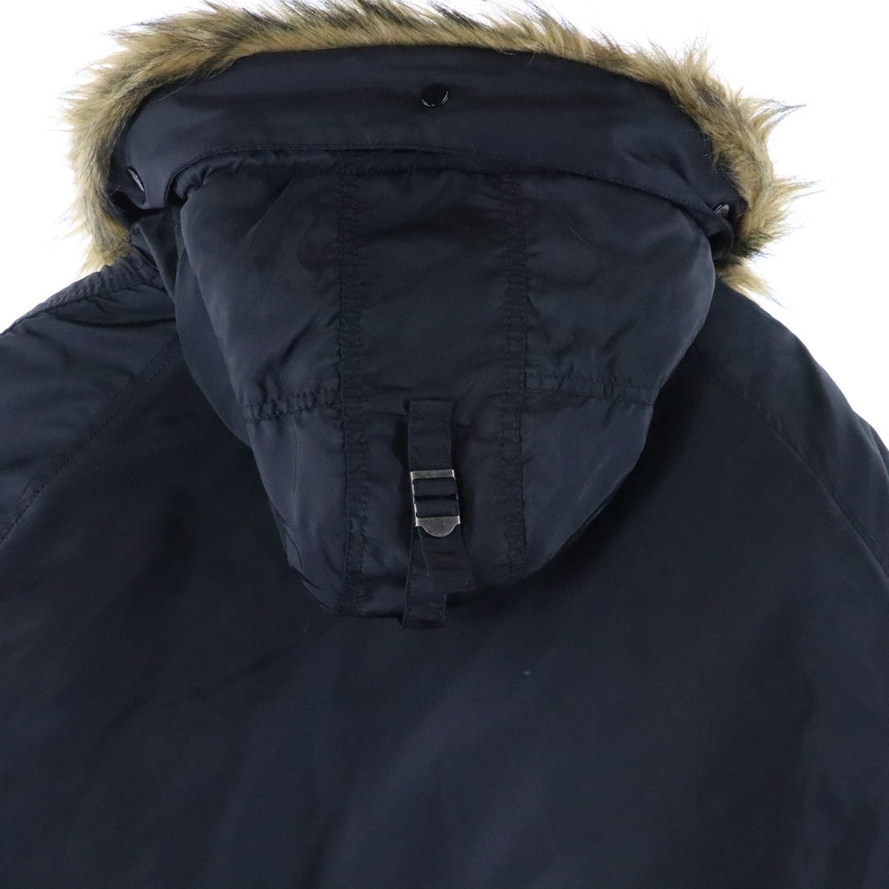 ALPHA INDUSTRIES(アルファ インダストリーズ) N-3B ファー付き モッズコート ブラック 1002322
