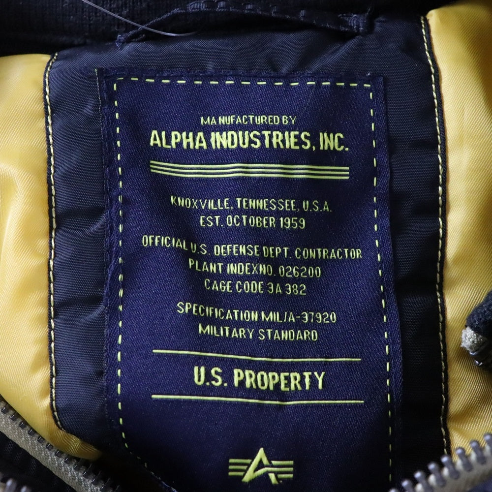 ALPHA INDUSTRIES(アルファ インダストリーズ) N-3B ファー付き モッズコート ブラック 1002322