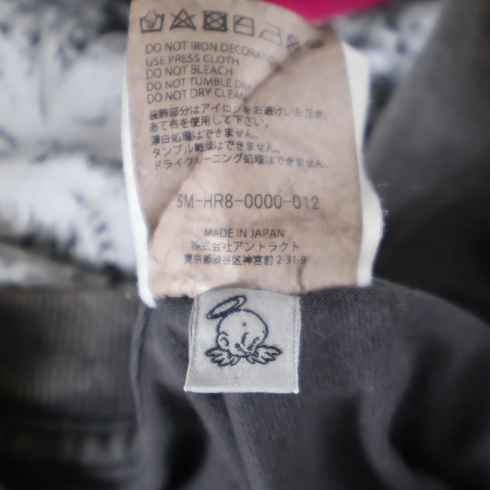 SAINT MICHAEL(セントマイケル) 25SS LOVEプリント 半袖Tシャツ カットソー ブラック SM-HR8-0000-012