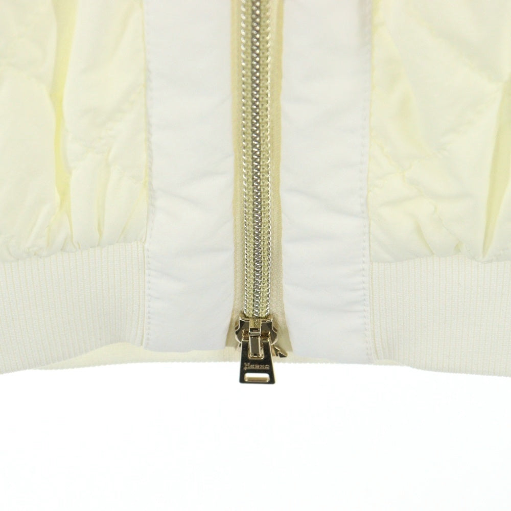 HERNO(ヘルノ) ジップアップ キルティングブルゾン ジャケット ホワイト 55479-50761-1