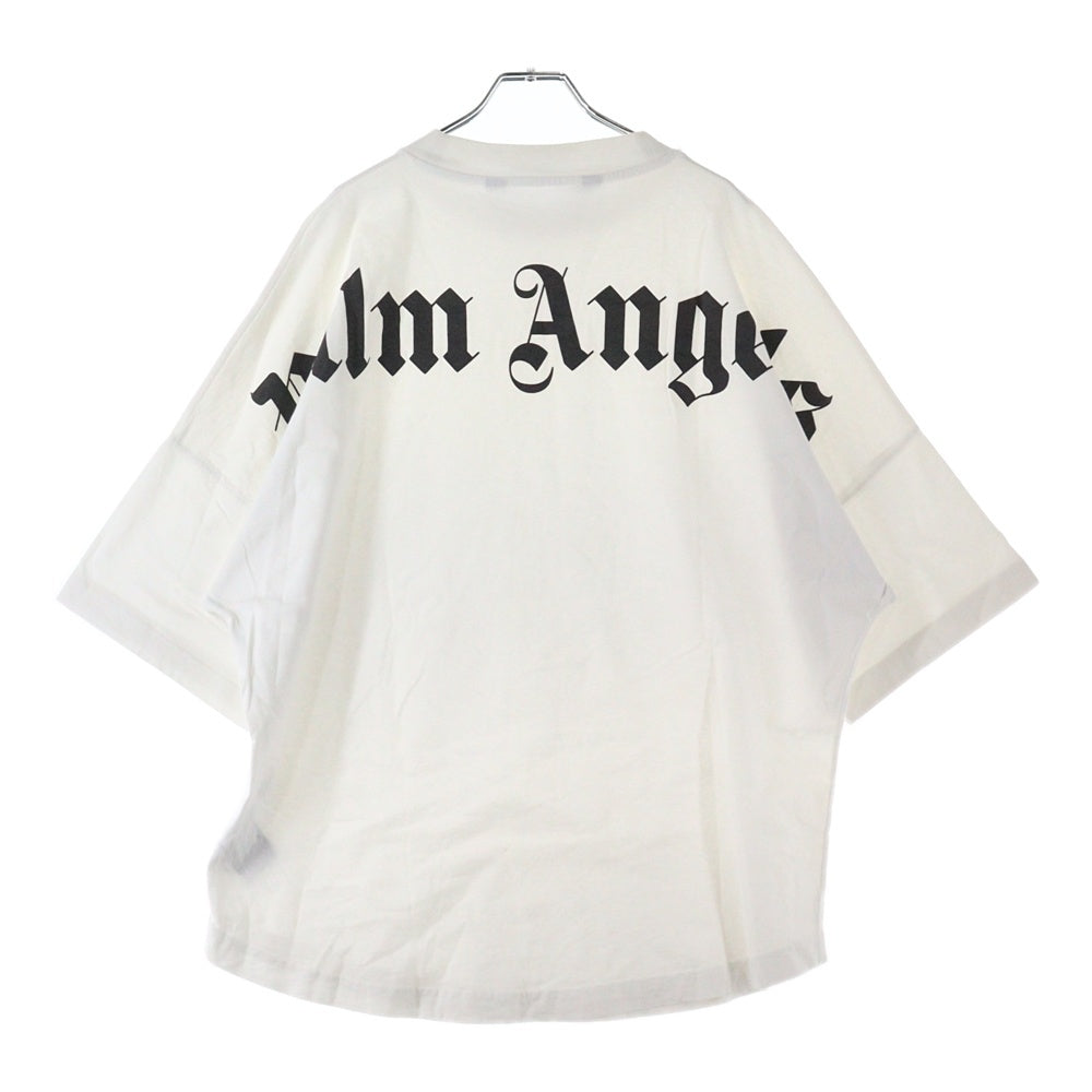 Palm Angels(パームエンジェルス) CLASSIC LOGO バックロゴプリント クルーネック半袖Tシャツ ホワイト PMAA002C99JER006