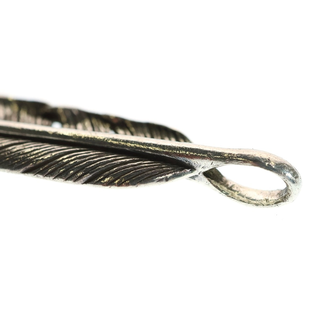 TADY & KING(タディアンドキング) 特大SVフェザーペンダント ネックレストップ 左向き シルバー