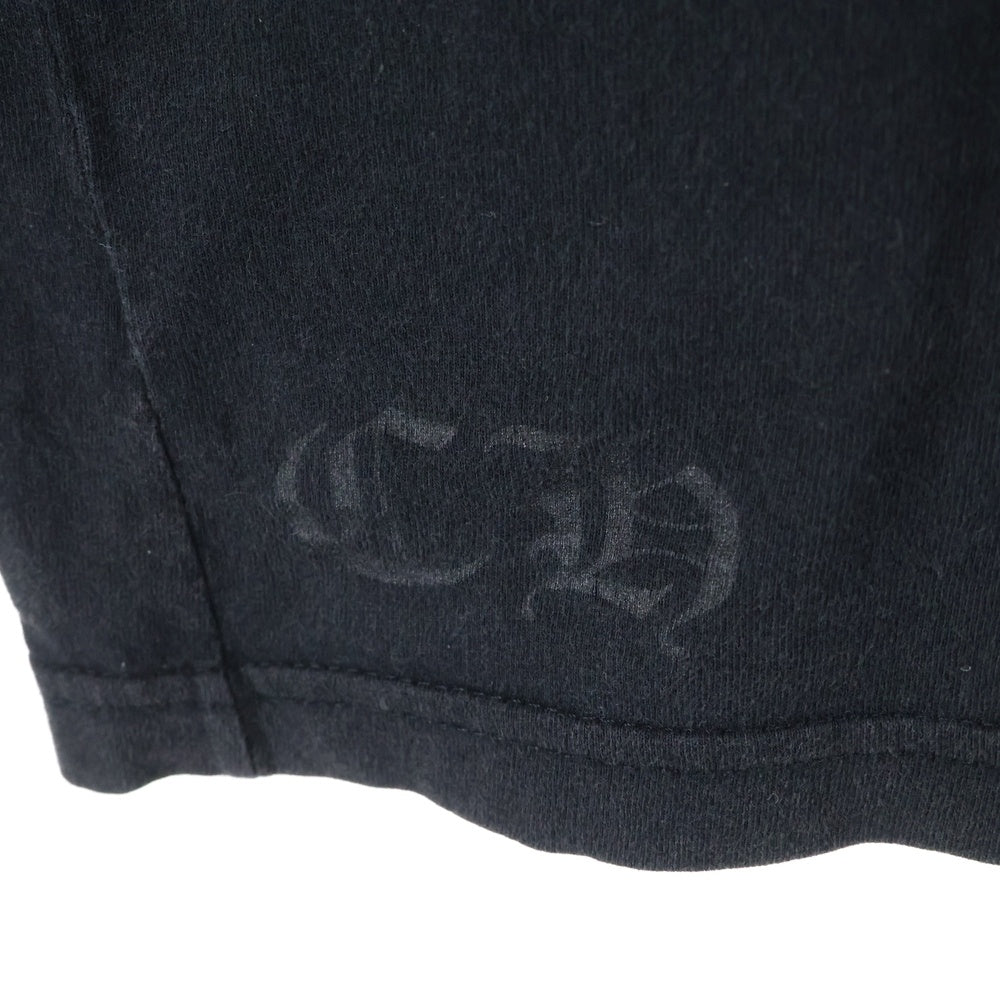 CHROME HEARTS(クロムハーツ) CH T-SHIRT スクロールラベルプリント クルーネック ポケット 半袖Tシャツ