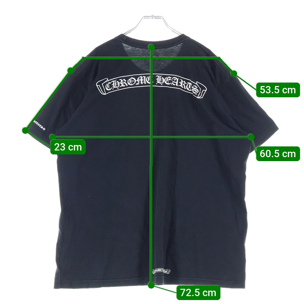 CHROME HEARTS(クロムハーツ) CH T-SHIRT スクロールラベルプリント クルーネック ポケット 半袖Tシャツ