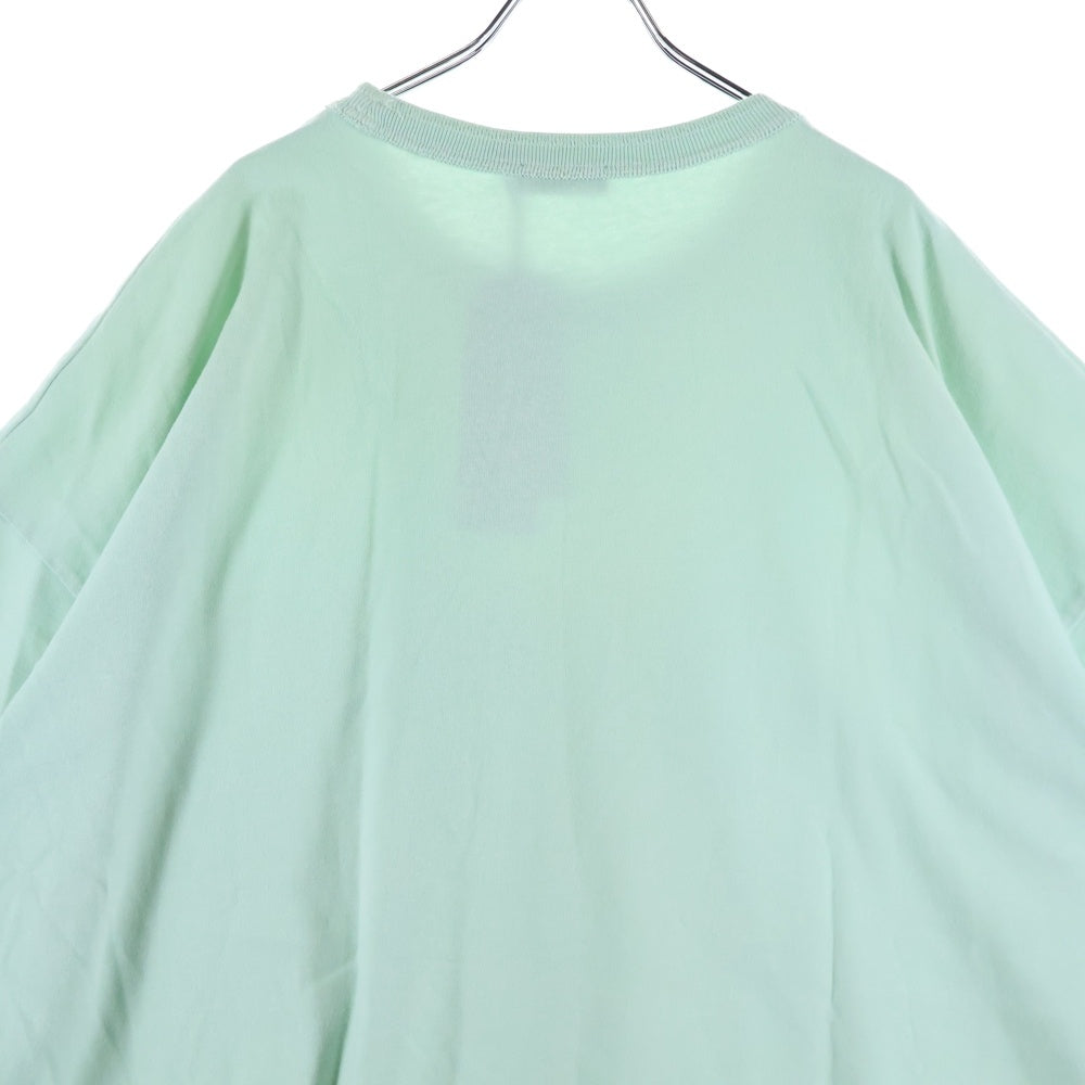 Dior HOMME(ディオールオム) × STONE ISLAND 24AW ロゴ刺繍 クルーネック半袖Tシャツ 493J638A0554 グリーン