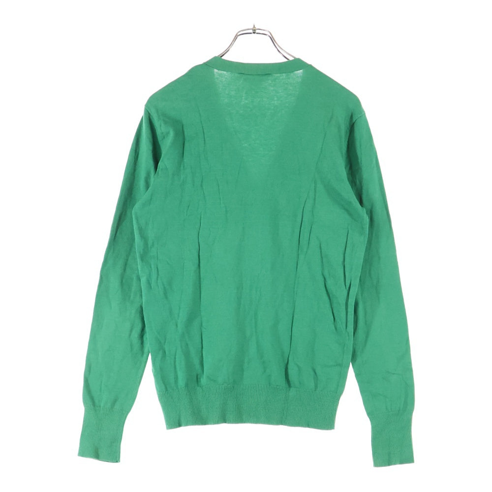 DIESEL(ディーゼル) ロゴ刺繍 コットンカーディガン グリーン