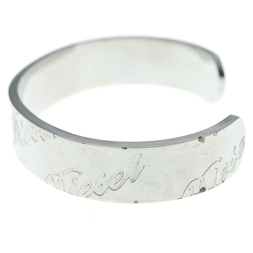 DIESEL(ディーゼル) ロゴ刻印 ブレスレット シルバー