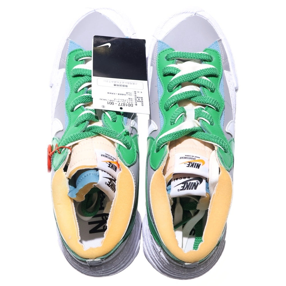 NIKE(ナイキ) ×SACAI BLAZER LOW CLASSIC GREEN サカイ ブレーザー ロー クラシックグリーン ローカットスニーカー DD1877-001 ホワイト/グリーン US10.5/28.5cm
