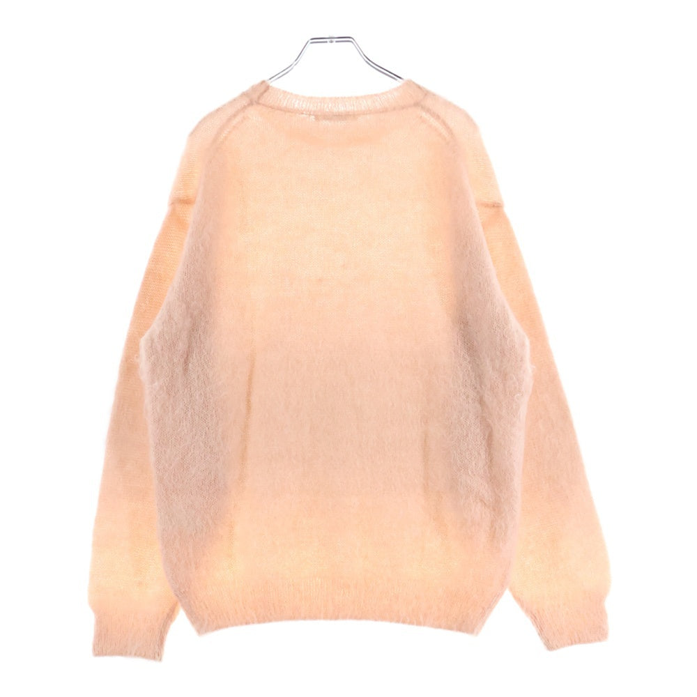 AURALEE(オーラリー) モヘヤ クルーネック ニットセーター ピンク A24AP05KM