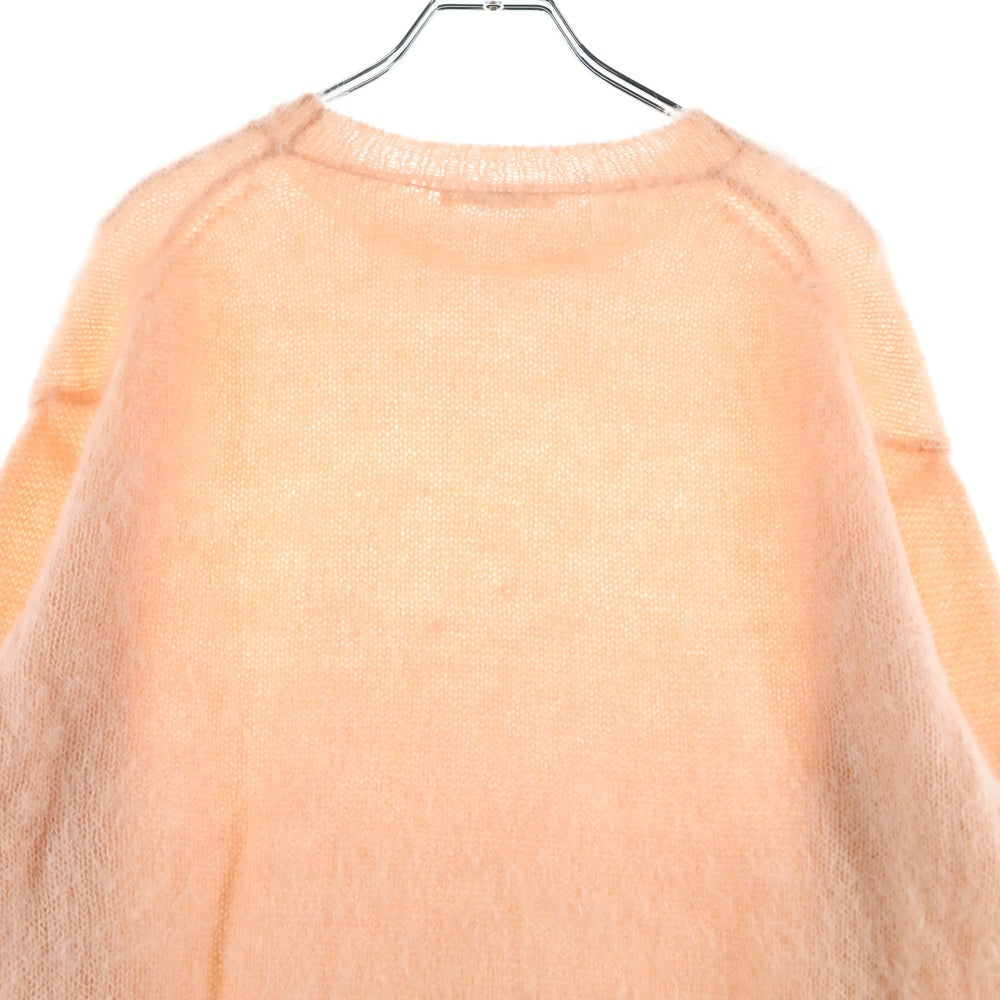 AURALEE(オーラリー) モヘヤ クルーネック ニットセーター ピンク A24AP05KM