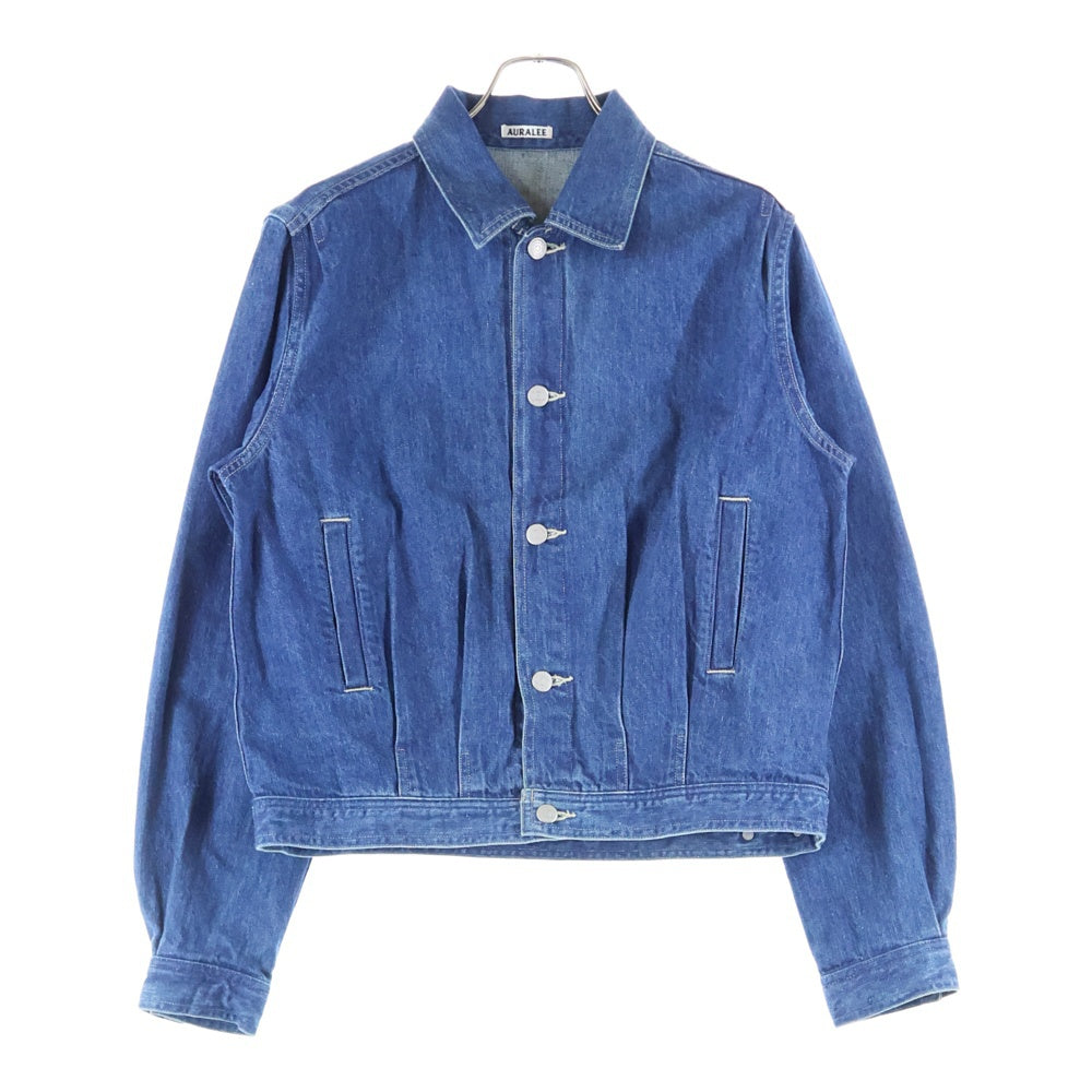 AURALEE(オーラリー) 23SS SELVEDGE LIGHT DENIM BLOUSON セルビッジ ライトデニム トラッカージャケット ブルゾン インディゴ A22AB03SD