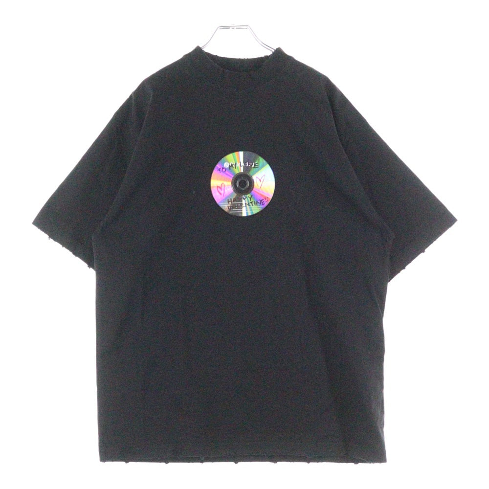 BALENCIAGA(バレンシアガ) TO MY LOVE HAPPY VALENTINE TEE トゥマイラブ ハッピーバレンタイン CD 半袖Tシャツ ブラック 764235 TQVE4